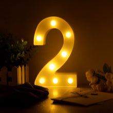 Load image into Gallery viewer, Luminous LED Letter Night Light Creative 26 English Alphabet Number Battery Lamp Romantic Wedding Party Decoration

